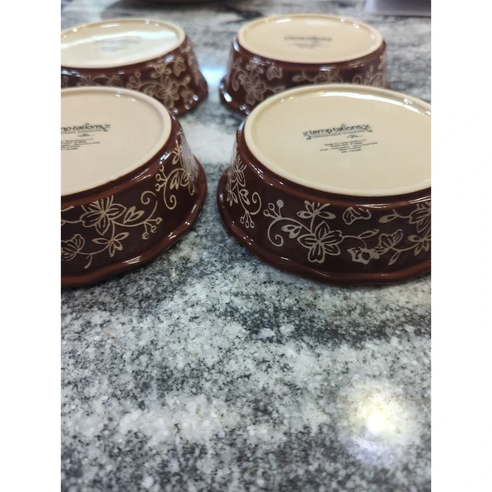 4 Temp-Tations~Presentable Ovenware By Tara Floral Lace 5